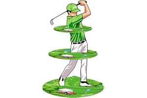 Golf Birthday Decorations Cupcake Stand - 3 Tiers Golf Themed Party Decorations
