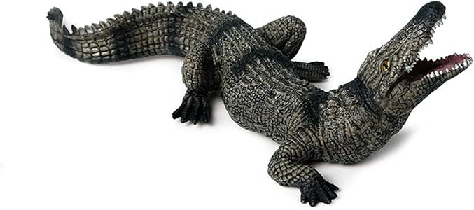 Mryishao Plástico Cocodrilo Figura Realista Cocodrilo Juguete Salvaje