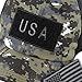 The Hat Depot Low Profile Tactical Operator with USA Flag Patch Buckle Cotton Cap (USA-Black/Charcoal Camo)