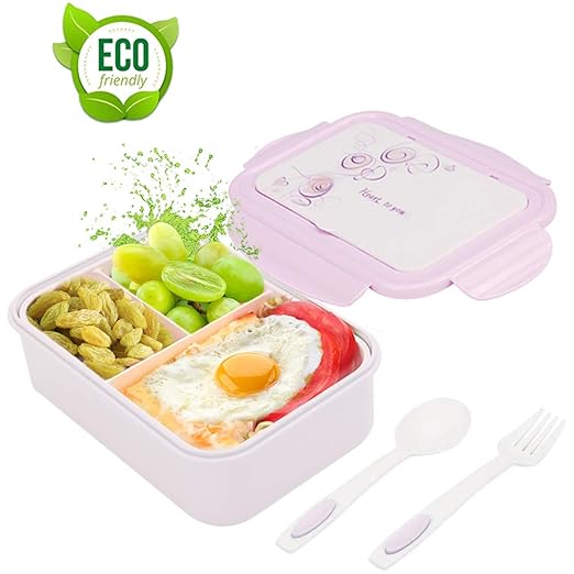 O-Kinee Fambrera Infantil, Lunch Box, Fiambrera con 3 ...