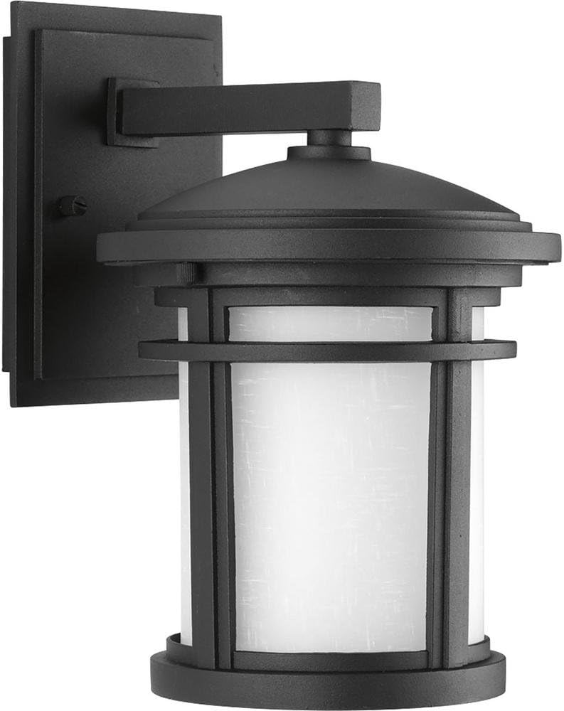 Progress Wish Collection 1-Light Textured Black LED Wall Lantern