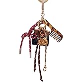 CAZOYIN Bag Charms Designer Leather Bag Purse Charms Cute Rope Keychains Y2k Backpack Handbag Accessories
