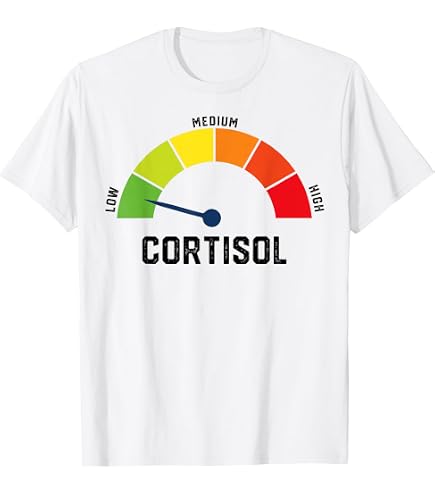 Amazon.com: Low Cortisol Levels Awareness Statement T-Shirt