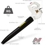 NETTA Mini Leaf Blower 3000W Ultra-Light 1.8kg Corded Car Dryer Patio Blower view 8