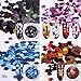 DAGEDA 12 Boxes Leaf Sequins Laser Nails Art Glitters Thin Paillette Flakes Stickers Colorful Confetti Sticker Manicure Nail Art Supplies Christmas Nail DIY Manicure Decals Decoration- Fall Leaf Mixed