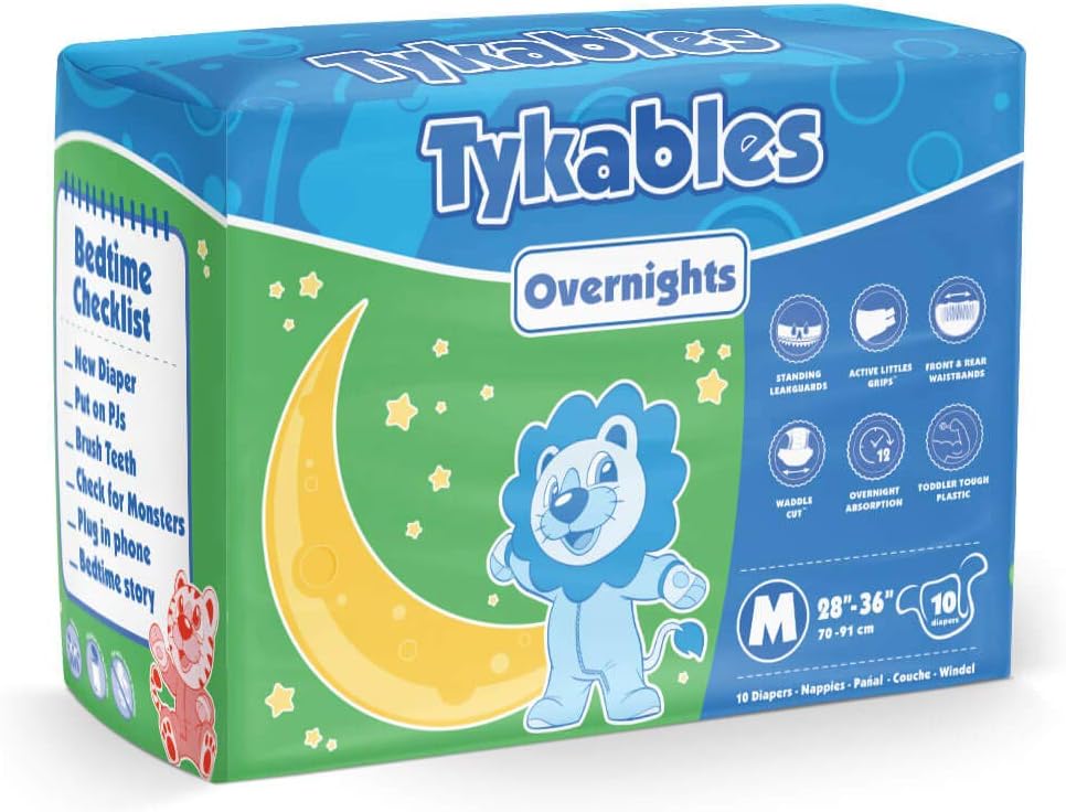 Tykables Overnights - Medium (Pack of 10)