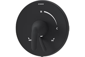 SYMMONS Elm Single Handle Shower Valve Trim Kit in Matte Black (Valve Not Included) - S5590MBTRM
