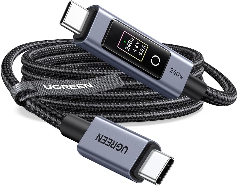Nexode Cavo USB C PD 3.1 240W con Display Digitale a LED (2M)