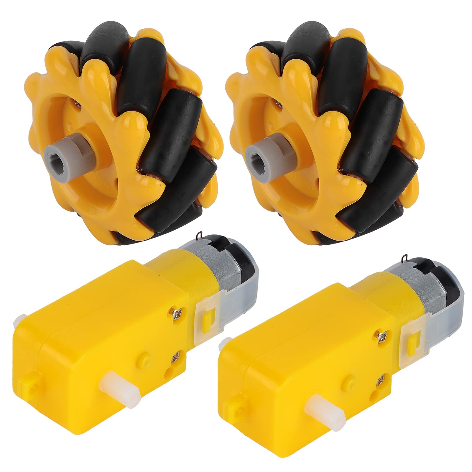 Mecanum Wheel Robot kit,Industrial Robot Accessories 48mm / 1.9in,for DIY smart car, small robot TT Geared motor