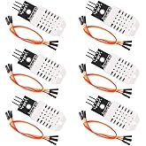 ACEIRMC 6pcs DHT22/AM2302 Digital Temperature and Humidity Sensor Module Temperature Humidity Monitor Sensor Replace SHT11 SH