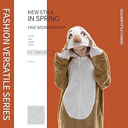 COSUSKET Fitted Unisex Adult Sloth Onesie