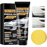 2026 New Car Scratch Removal Wax, Scratch Remover for Vehicles, Car Scratch Repair Paste with Sponge, Car Polishing Wax Scratchs Remover Cars Paint Scratchs Repair Kit for Deep Scratches (1 Pack)