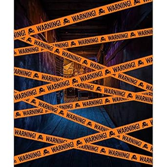 Amazon Com Halloween Warning Caution Tapes Party Outdoor