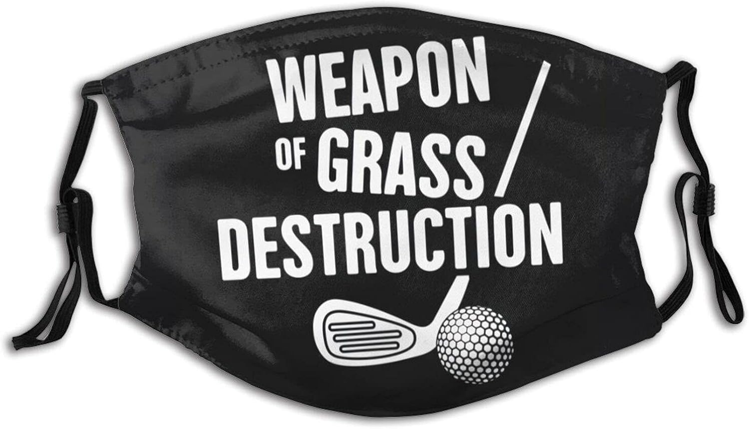 2Pcs Golf Ourdoor Sports Face Mask with 4 Filters, Golf Ball Mask