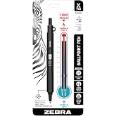 Zebra Pen STEEL X-701 Tactical Ballpoint Pen, Black Ink, 0.7mm, 1-Pack | Writes in Extreme Conditions, Non Reflective Matte Black Stainless Steel Barrel, Refillable, Lanyard Loop, + Refills (29811)