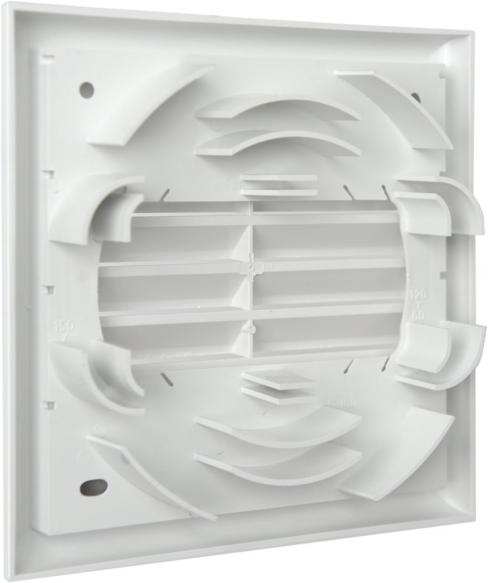 The Ventilation gu1818b-y gu1818b 180 x 180 mm Grid by Fixed Superimpose ABS Flaps, White, Bianco - Image 4