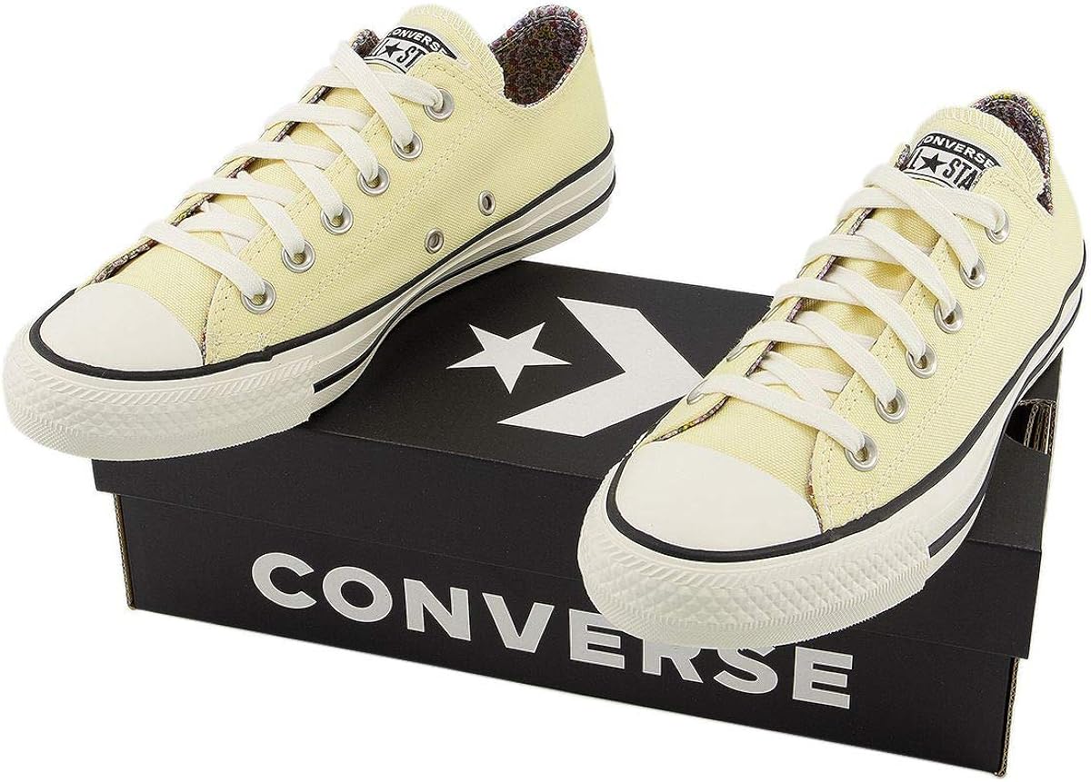 converse all star low trainers white multi egret floral exclusive