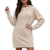 LEO'VASE Soft Sweater Dress for Women - Cozy Fall Maternity Dress Long Sleeve Dress