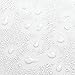 Waterproof Mold and Mildew-Resistant Fabric Shower Curtain, 72-Inch by 72-Inch, White
