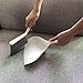 Mini Dustpan and Brush Set - Etable Stylish Sweeping Equipment with Ergonomic Handle for Easy Sofa, Desk, Car Trunk & Seats, Pet House Cleaning - Durable Non-Scratch Angled Bristles for Corner(White)