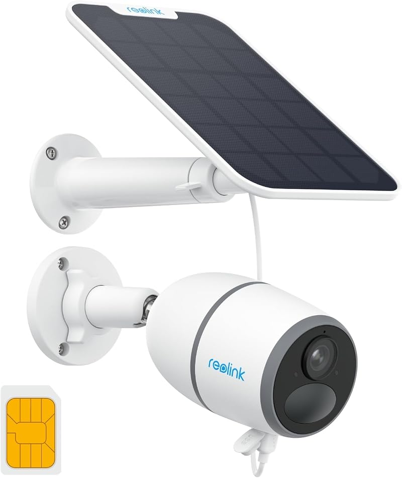 Reolink 4G LTE Outdoor Solar Security Camera 2K Night Vision 2-Way Audio