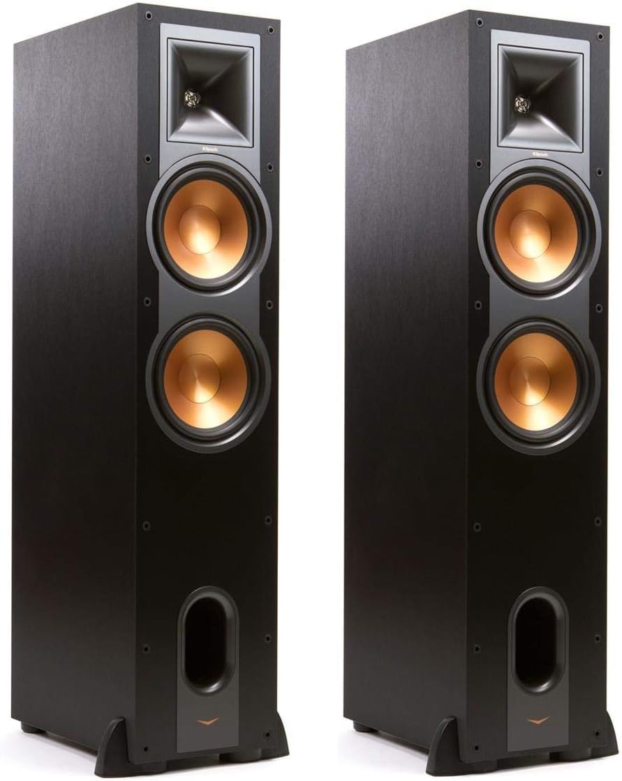 Klipsch R-28F Reference Floorstanding Speaker - Pair (Black) (Renewed)