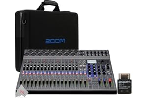TEDS ELECTRONICS Zoom LiveTrak L-20-20-Input Digital Mixer & Multitrack Recorder + Zoom CBL-20 Carrying Bag + ZOOM BTA-1 Bluetooth Adaptor