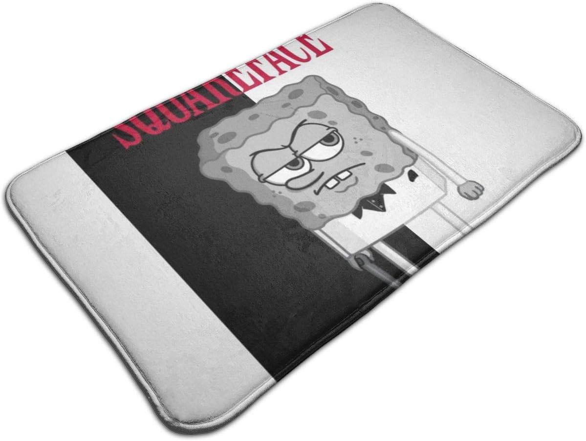 Yuteea Spongebob Squareface Scarface Pants Door Mat Entrance Non-Slip Bath Mat Kitchen Floor Carpet Mat 19.5 X 31.5 Inch Absorbent Area Rugs