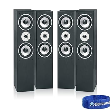 4x Skytronic Home Hi Fi Stereo Tower Speakers 350w Amazon Co Uk