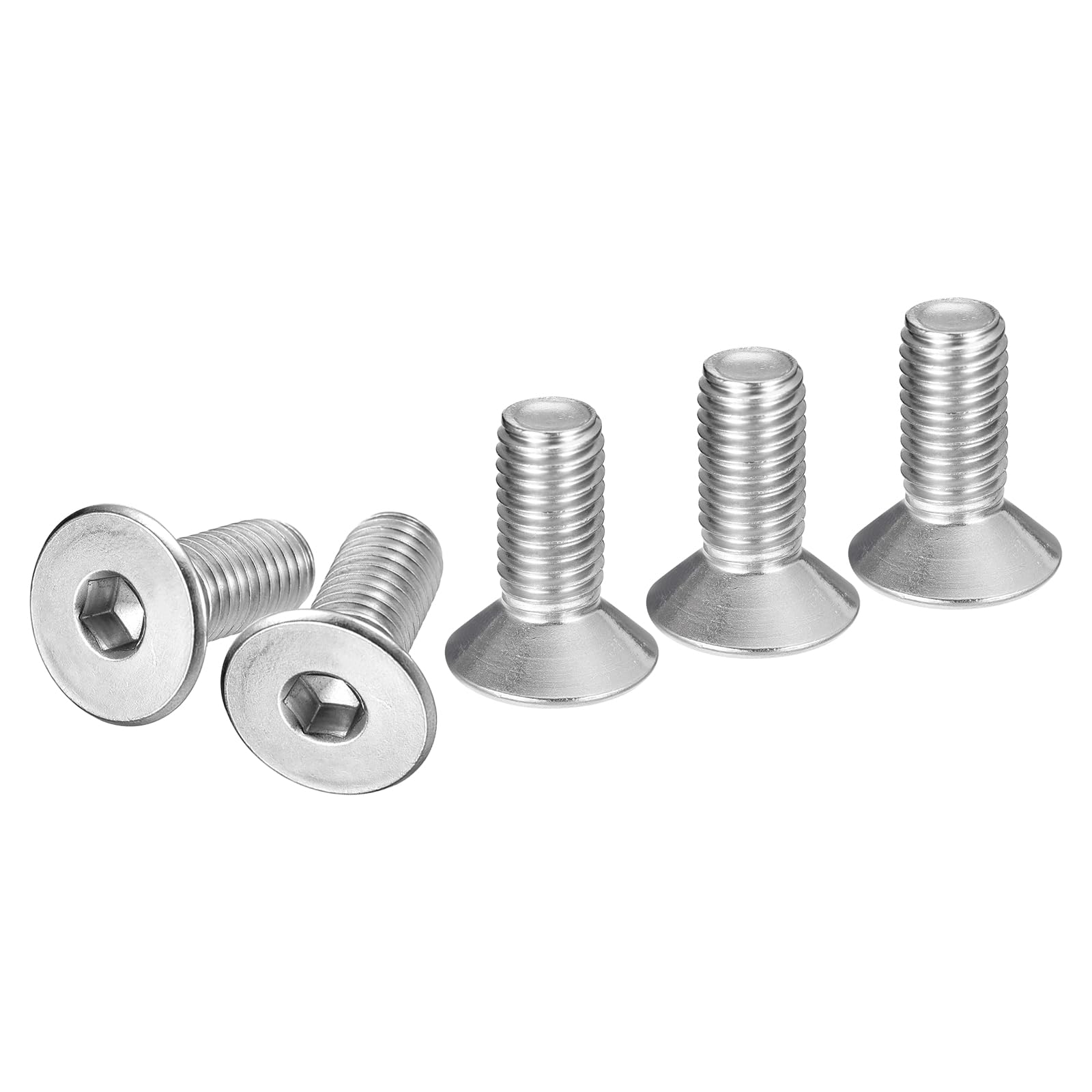 DTGN M10-1.5 x 25mm Flat Head Socket Cap Screws, 10 Pack 304 Stainless Steel Hex Socket Flat Head Screws, Full Thread, Countersunk Bolts โ image 1