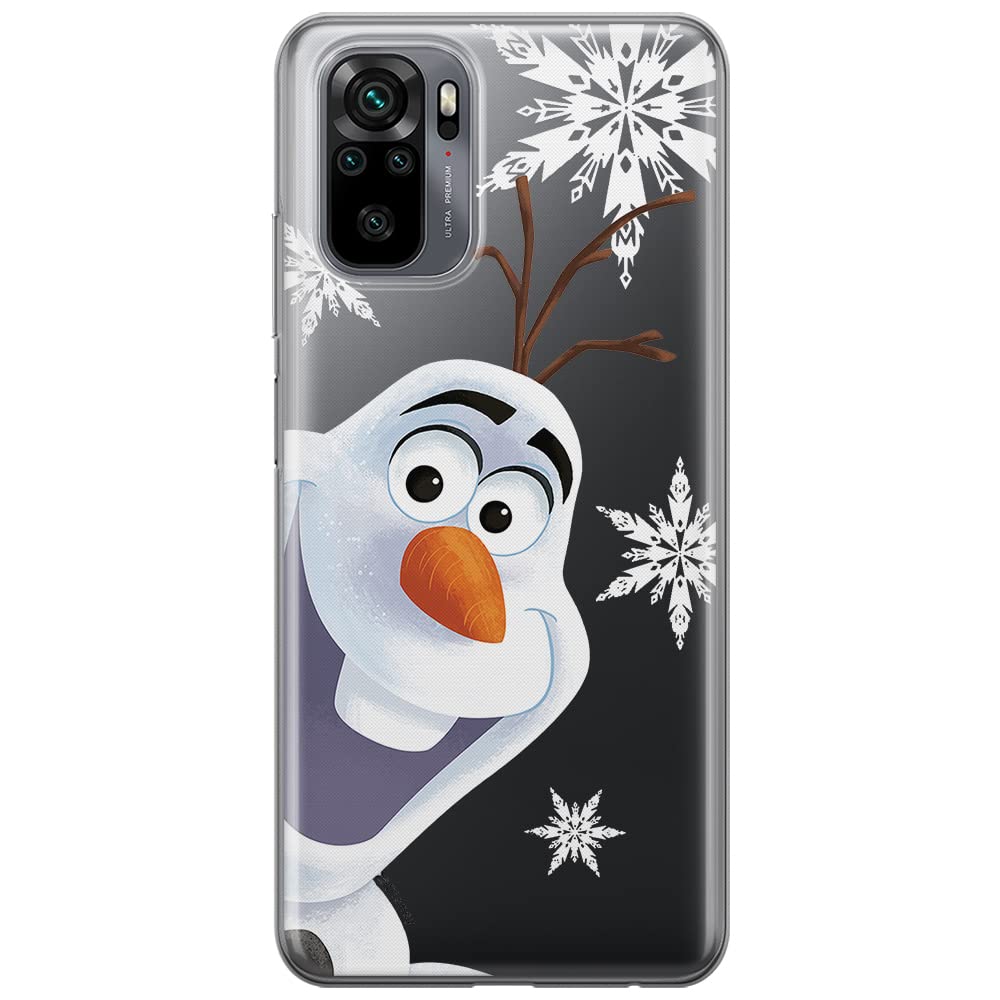 ERT GROUP mobile phone case for Xiaomi REDMI NOTE 10/ 10S original and officially Licensed Disney pattern Olaf 002 optimally adapted to the shape of the mobile phone, partially transparent