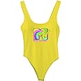 MTV Logo Tank Bodysuit for Women - Sleeveless Vintage-Inspired 80s 90s Festival Wear - Classic Music Television Bodysuit
