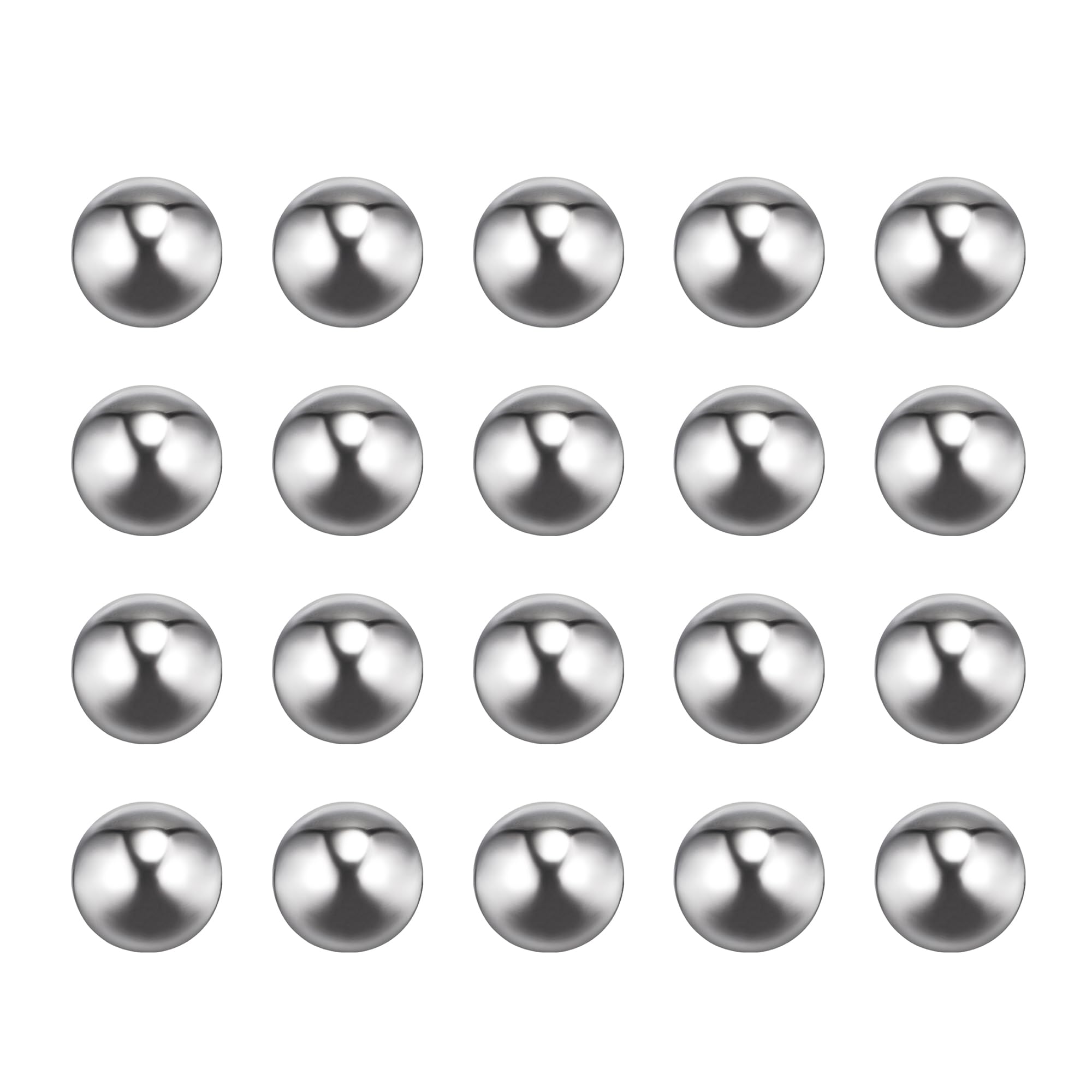 sourcing map 50pcs 11mm 201 Stainless Steel Bearing Balls G1000 Precision