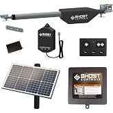 Ghost Controls Pro Single Solar Automatic Gate Opener Smart Bundle with 30w Solar Panel and MultiConnect