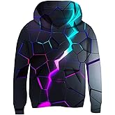AIDEAONE 5-16T Boys Girls Hoodies Kids 3D Print Pullover Sweatshirts with Pocket