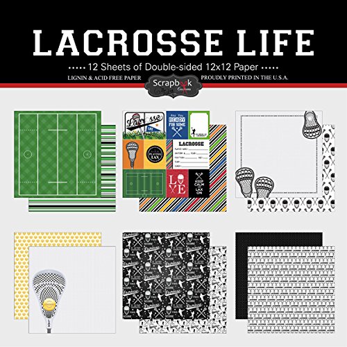 Lacrosse Life Scrapbook Customs Themed Paper Scrapbook Kit Home Kits