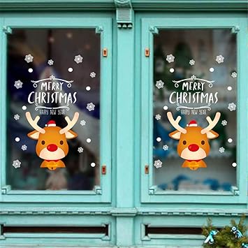 Navidad La Decoracion Pegatina De Pared Reno De Dibujos Tienda