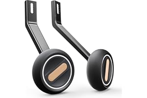 Empathech Training Wheels for 20 inch Bike, Safety Max—High-Strength Steel with Anti-Tip Design, Long-Lasting Light Up Bicycle Training Wheels for Kids Bike, Fits 20'' Single-Speed Only, Black