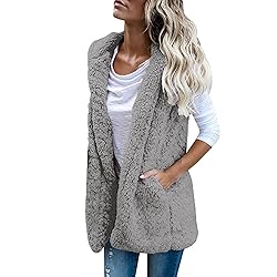 LISTHA Outwear Vest Women Hoodie Waistcoat Sherpa