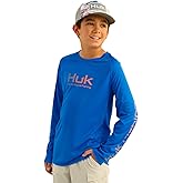 HUK Kids Pursuit Graphic Long Sleeve Shirt, Fishing Shirt for Kids