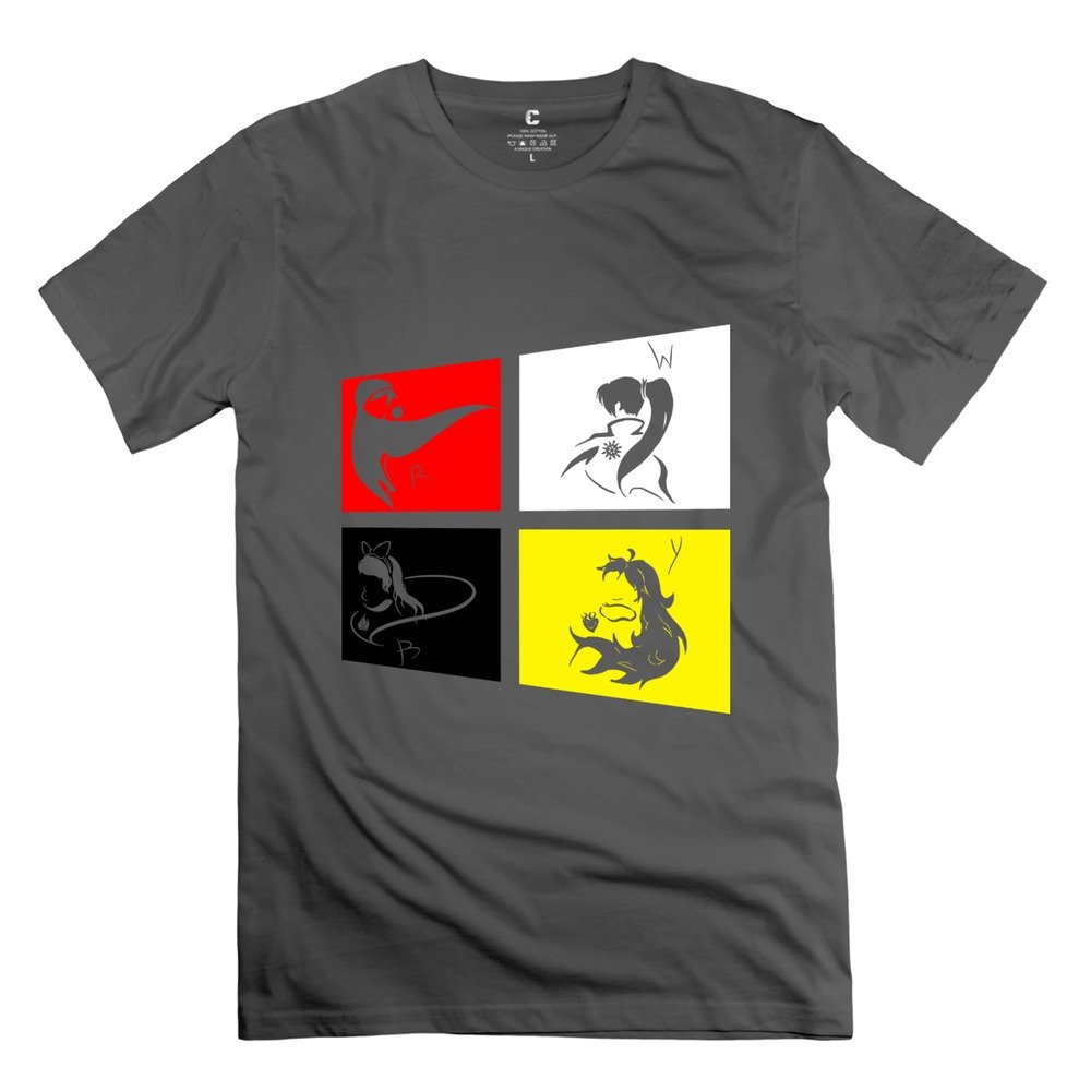 Popular RWBY Sketch Windows AI Win 10 Men's Tshirt DeepHeather