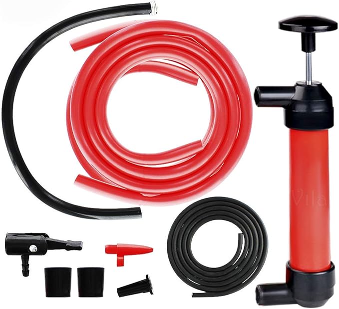 Manual Siphon Pump Kit HeavyDuty, Hand Pumping Pipe Fast Acting 15