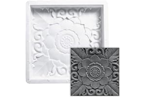 Square Paving Mould Garden Concrete Molds Stepping Stone Path Maker for Walkway Pavement, Pavers for Outside Patio