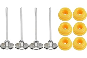 DAWNOW 4 x 877-323 Piston Driver And 6 x 878-303 Piston Bumper Kit Fit for Hitachi NR83A NR83A2 Framing Nailer 885915, 877323, SP 885-915,SP 877-323, 883-511 Piston Assembly