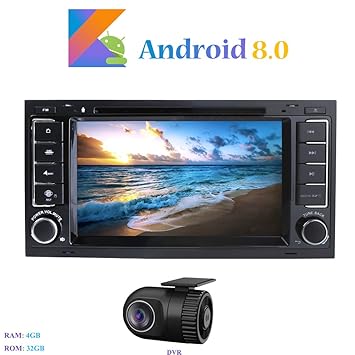 Android 8.0 Autoradio, Hi-azul 2 DIN Radio de Coche 7