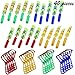 XY-Tech 40pcs Rocket Slingshot Copters with LED Lights Arrow Slingshot Helicopter Party Favors for Kids Adult