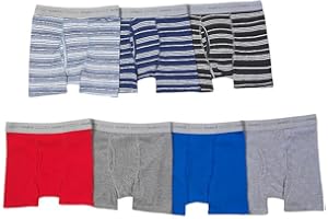 Hanes Boys' and Toddler Underwear, Comfort Flex Waistband Boxer Briefs, Multiple Packs Available