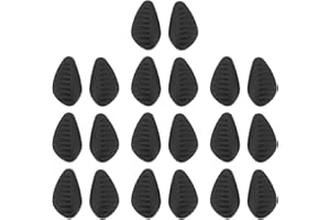 SG Store 10 Pairs Glasses Silicone Nose Pads 7x12x4.5mm Compatible with Nike Glasses Sunglasses Frames Black