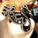 Cfalaicos 1pcs Butterfly Flying Rhinestone Crystal Hair Jewelry Hairpin Hair Claw Gripper Side-knotted Clip