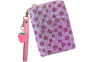 AACKS Little Girls Coin Purse Kids Small Wallet for Teen Girls Women Mini Coin Pouches with Strap Cute Cartoon Card Holder Cat Kitty Panda Unicorn